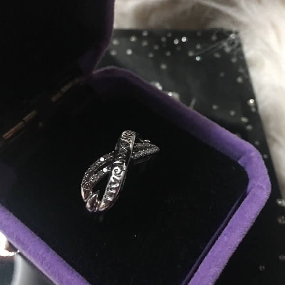 LIVE LOVE HOPE Real Diamond Infinite Ring - Picture 10 of 13